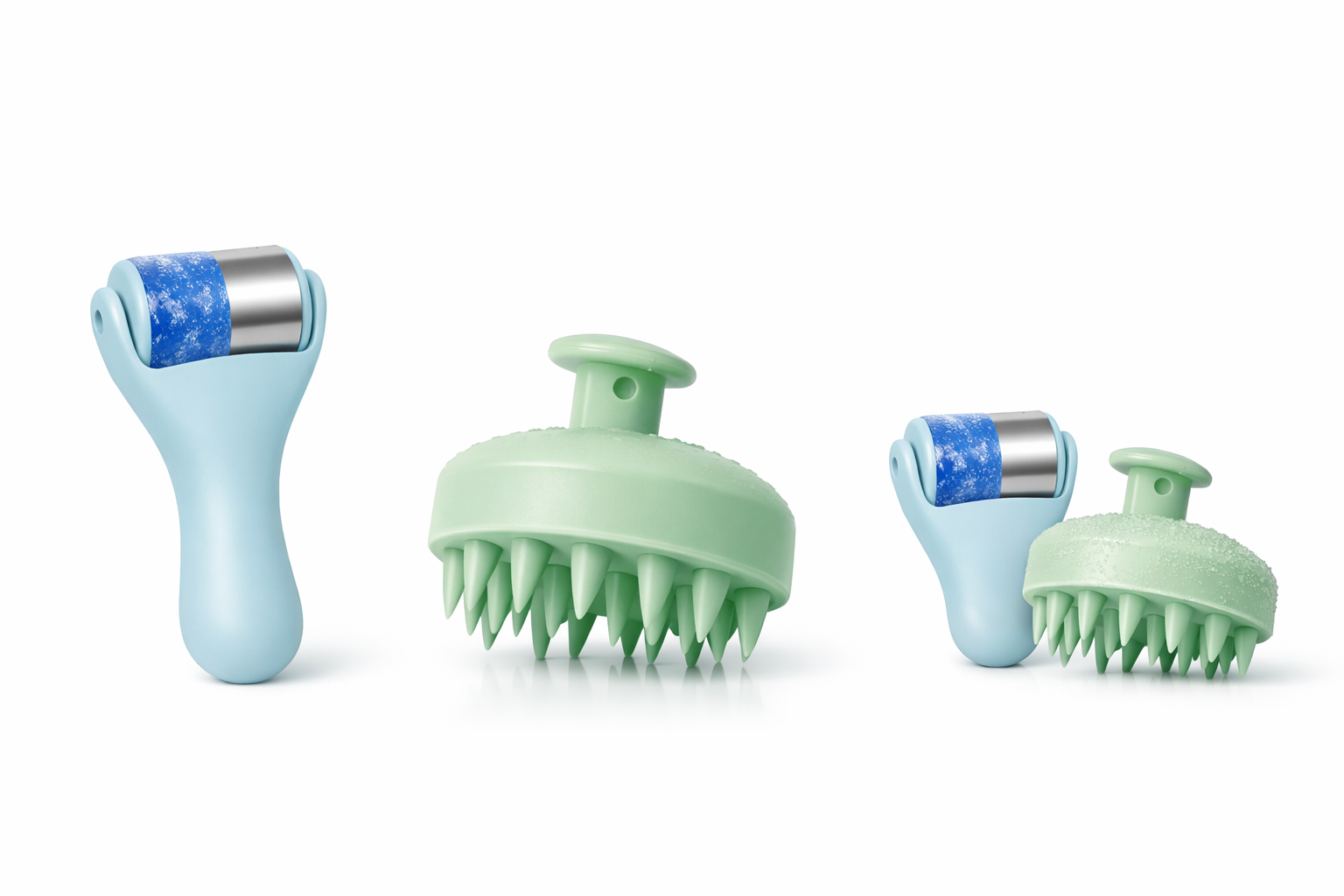 The Glow Ritual Set — Ice Roller + Scalp Massager