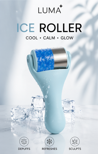 LUMA CryoGlow Ice Roller™ – Depuff, Sculpt & Refresh Skin Instantly