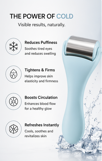 LUMA CryoGlow Ice Roller™ – Depuff, Sculpt & Refresh Skin Instantly