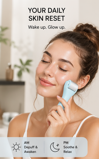 LUMA CryoGlow Ice Roller™ – Depuff, Sculpt & Refresh Skin Instantly